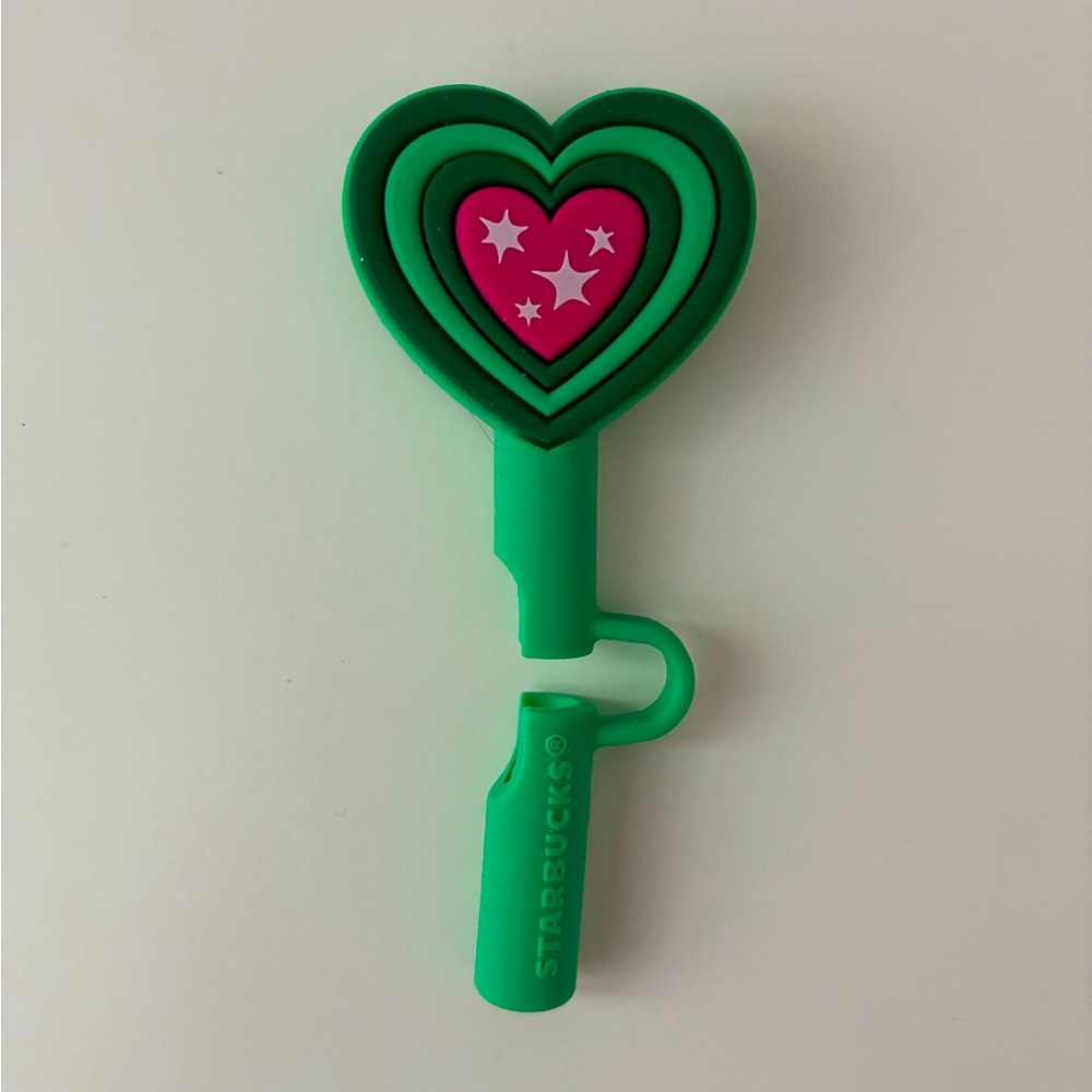 Starbucks Silicone Straw Topper, Heart - Winter Holiday Mystery Box (2024)